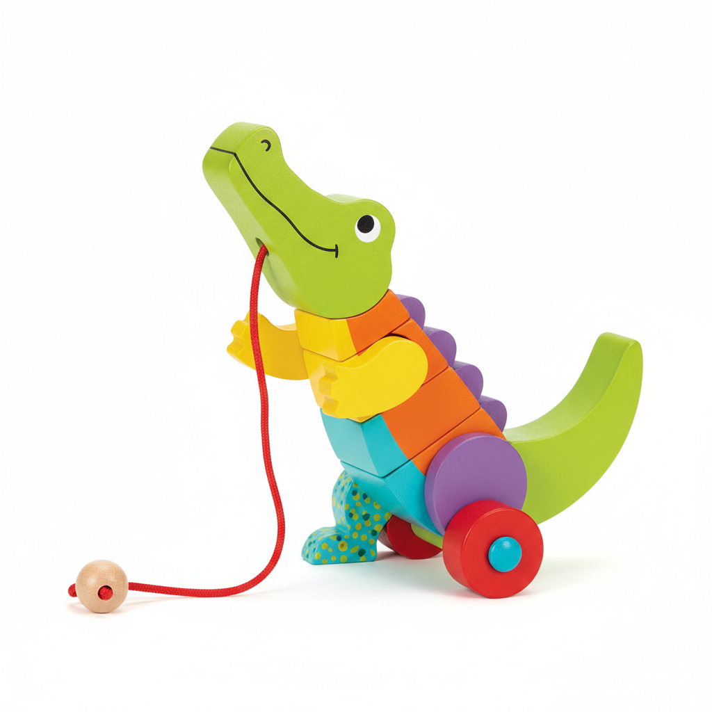 Wooden Push and Pull Toy