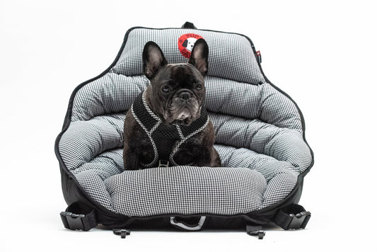 Original Size PupSaver - Black & White Houndstooth (For Dogs 1-30 lbs)