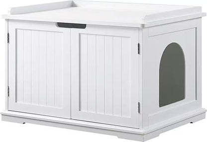 Luxury Litter Box Cabinet - Mid-Century Modern Cat Furniture
