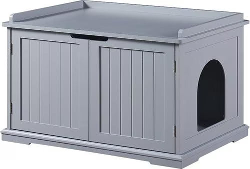 Luxury Litter Box Cabinet - Mid-Century Modern Cat Furniture