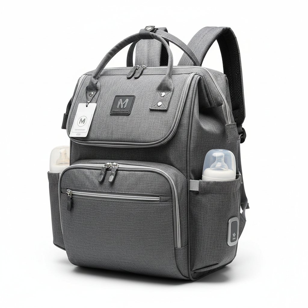 Multi-Pocket Diaper Bag Backpack