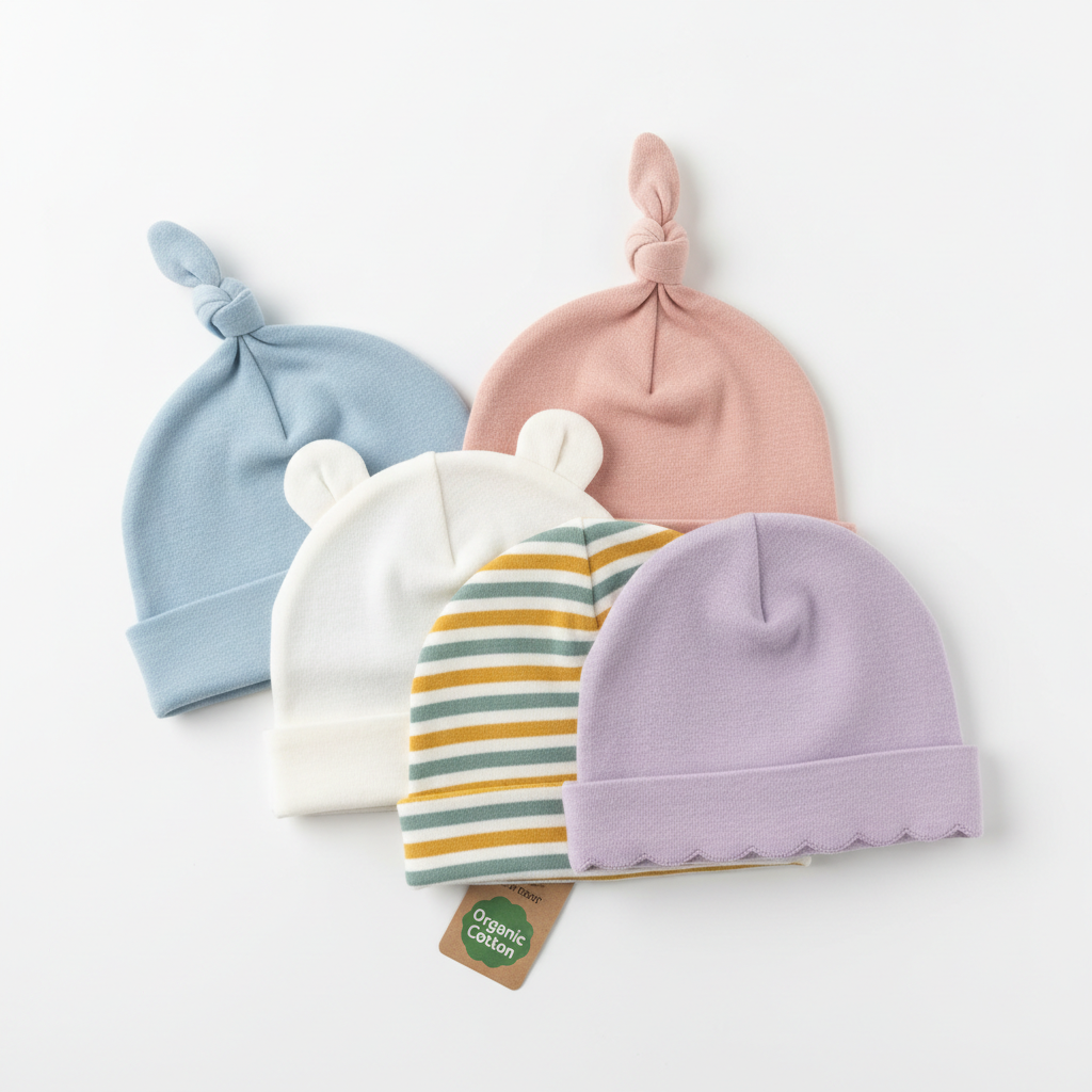 Organic Cotton Baby Hats