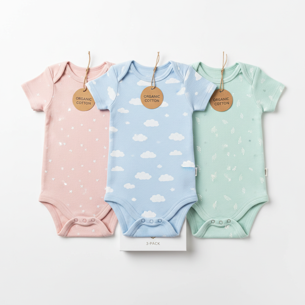 Organic Cotton Baby Onesies