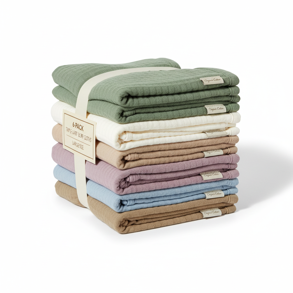 Organic Cotton Burp Cloths