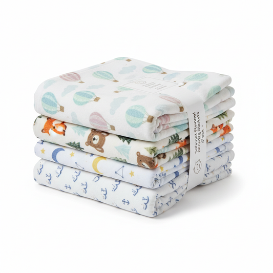 Soft Flannel Receiving Blankets