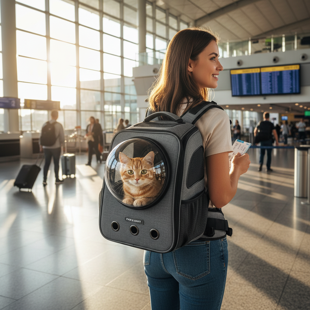 Traveler with Pet Carrier